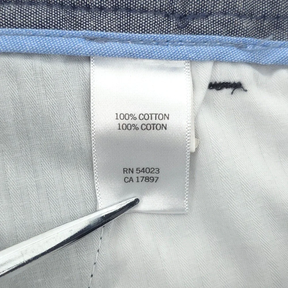 Banana Republic Mens Pants Dawson 34x32 Navy Blue Straight Leg Chino